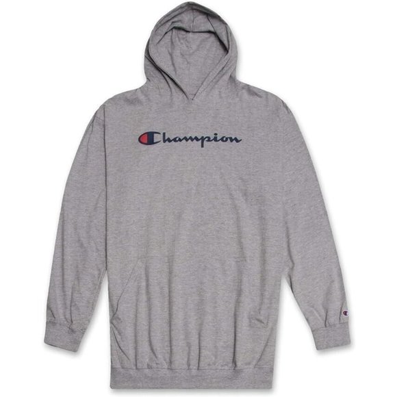 Champion Mens Pullover Graphic Hoodie Size XLT Big & Tall Gray Lightweight NWT - Picture 1 of 11